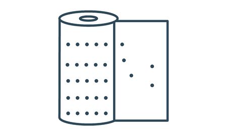 Bandage line icon. Elastic roller, compression, dressing. Medicine concept. Vector illustration can be used for topics like trauma, fracture, first aidのイラスト素材