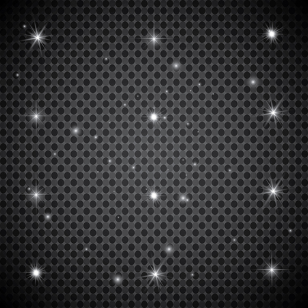 Glowing lights effect, flare, explosion and stars. Special effect isolated on transparent backgroundのイラスト素材