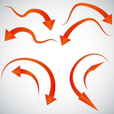 Arrows. Another multicolored arrow on a transparent background.のイラスト素材