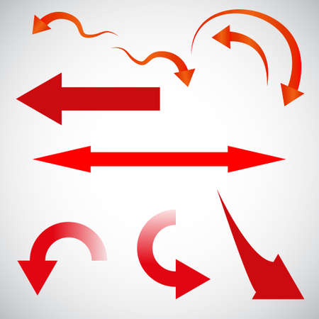 Arrows. Another multicolored arrow on a transparent background.のイラスト素材