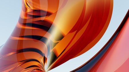 Abstract glass dispersion effect background illustration. Bright colorful reflection for web and print design projects. 8k wallpaper 3d rendering.の写真素材