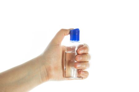 Close up of hand apply sanitizer, desinfection against coronavirus, protection against kind of...