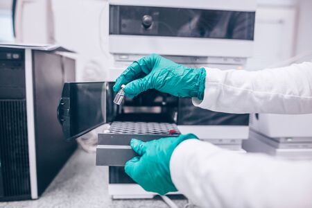 Professional pharmacy scientist develop vaccine against kind of viruses in the laboratory, pharmaceutical industryの写真素材