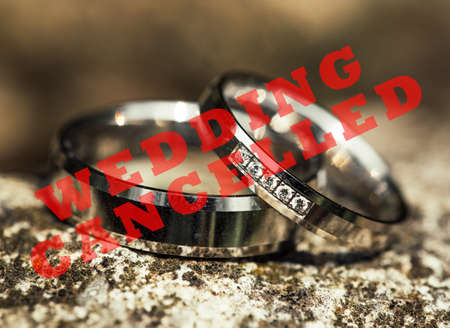 Weddings cancelled due to the coronavirus, covid-2019 pandemic crisis, ban on weddings