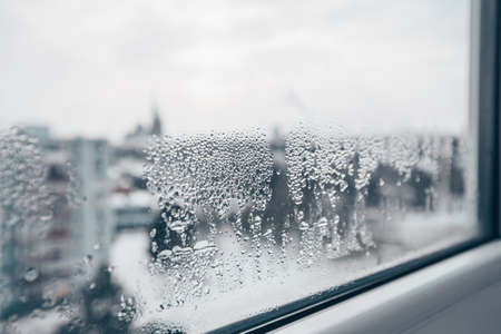 Heavily dewy or misty window, incorrectly adjusted window during the frosty season