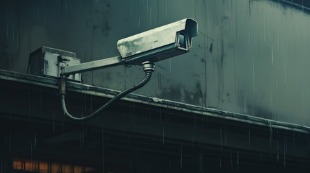 Security camera monitoring the object, secure conceptの素材