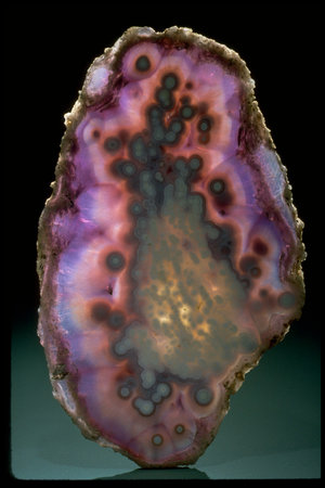Quartz (var. agate) - Primary Mineralの写真素材