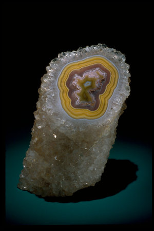 Quartz (var. chalcedony) - Primary Mineralの写真素材