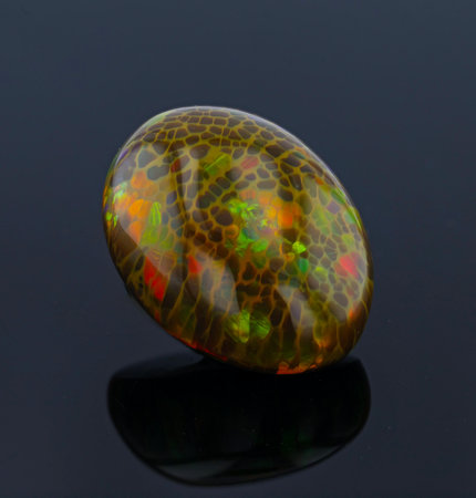 Opal: A Stunning Primary Gemstone Crystalの写真素材