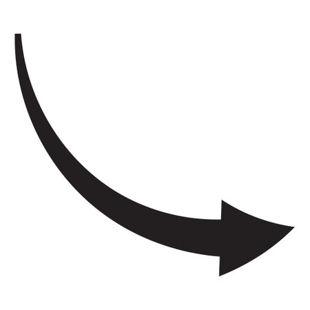 Arrow symbol set of doodle or sketch outline of circle, curve, swipe up, black line, flat arrow icon hand drawn elements for graphic design illustration element to decoration file in PNG format, transparent backgroundのイラスト素材