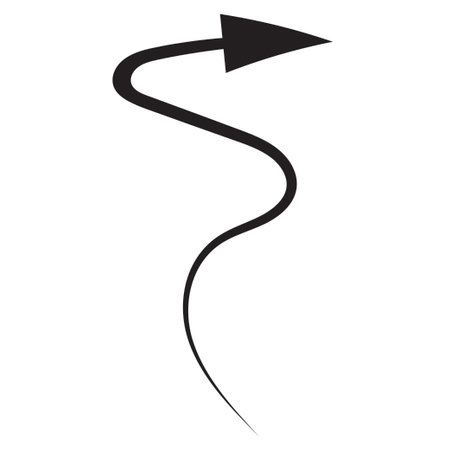 Arrow symbol set of doodle or sketch outline of circle, curve, swipe up, black line, flat arrow icon hand drawn elements for graphic design illustration element to decoration file in PNG format, transparent backgroundのイラスト素材