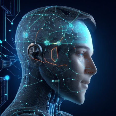 Ai artificial intelligence and data science, technology, machine learning, 3d rendering digital of...