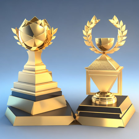 award 3d render element set, star, prize, crown  concept AI genertiveの写真素材