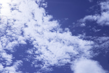 Beautiful bright colorful sky with natural clouds background cloudscape