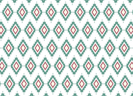 Tribal fabric, traditional fabric ethnic, abstract geometric ikat pattern. Handmade Aztec fabric...