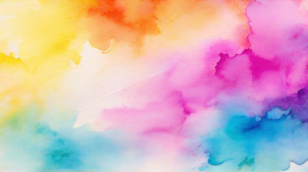 Abstract bright surface paper texture colorful watercolor defocus  blurred backgroundの素材