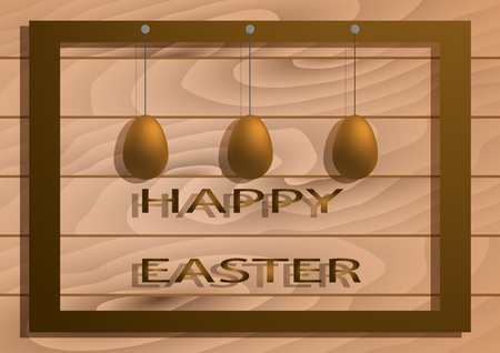 Vector illustration of a greeting card for with easter.のイラスト素材
