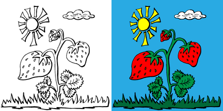 Vector illustration in the style of doodle.のイラスト素材