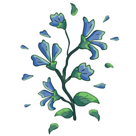 Vector flower can be used in design.のイラスト素材
