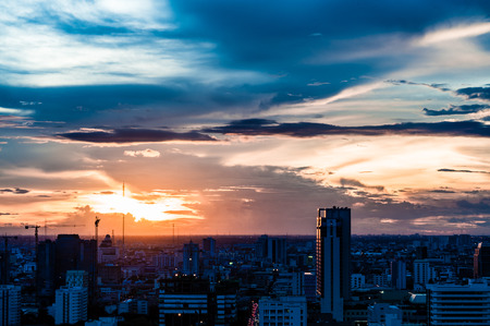 Bangkok in twilightの写真素材