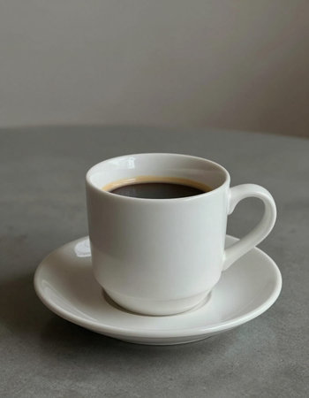 Coffee cup on grey background. Coffee cup on gray background