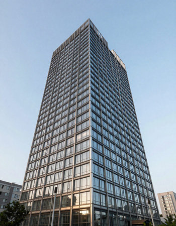 Modern office building in the center of Frankfurt am Main, Germany.