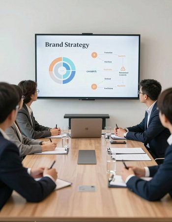 Group of business people working together in meeting room at office.