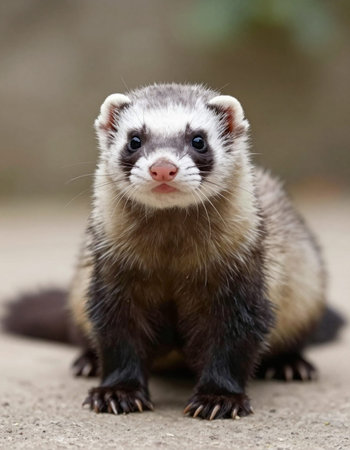 Polecat, also known as the polecatの写真素材