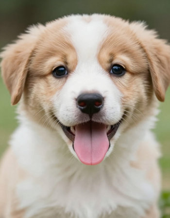 Portrait of a cute welsh corgi pembroke