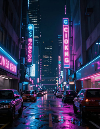 Night view of Chicago Downtown. Chicago is the third most populous city in the United States.
