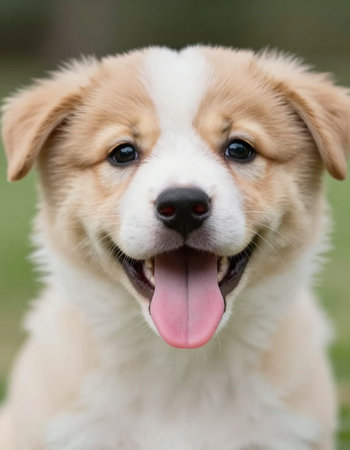 Portrait of a cute Welsh Corgi Pembroke