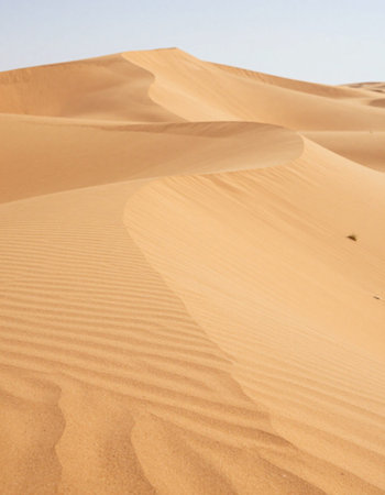 the empty quarter  and outdoor  sand  dune in oman old desert rub al khaliの写真素材