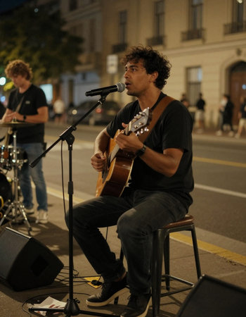 concert on Dam Squareの写真素材