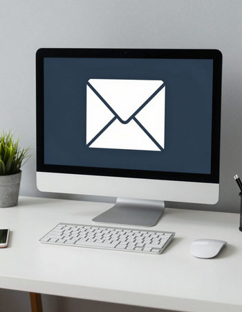 Mail Communication Connection Message Icon Graphic Vector Illustration Mock-up Concept