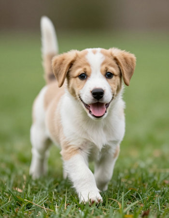 Adorable dog outdoors in the nature on a sunny day.