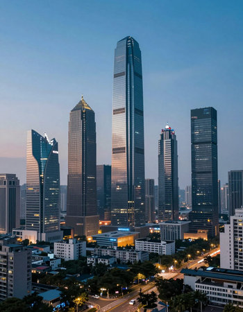 Shanghai Lujiazui Finance and Trade Zone of the modern city