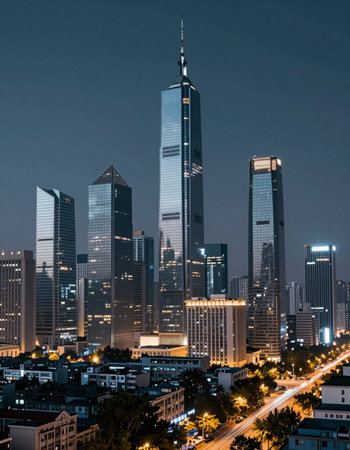 Shanghai Lujiazui Finance and Trade Zone of the modern city