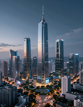 Shanghai Lujiazui Finance and Trade Zone of the modern city