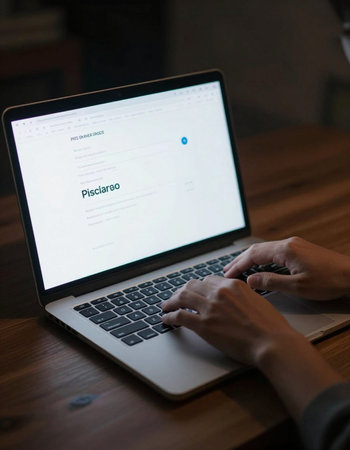 Close up shot of woman hands typing on laptop keyboard.の写真素材