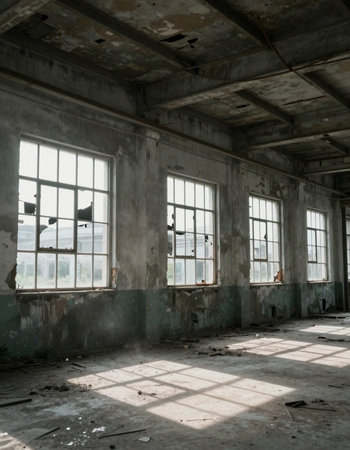 ruins of a very heavily polluted industrial factory, industrial series.の写真素材