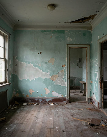 interior of a heavily decayed room