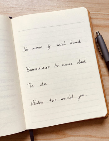 Notebook and pen on a wooden table. To do list.