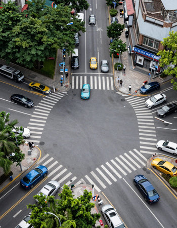 View from the top of the street.