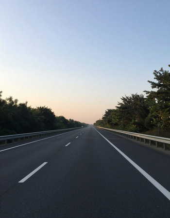 Highway in the evening, South Korea, Gangwon-do