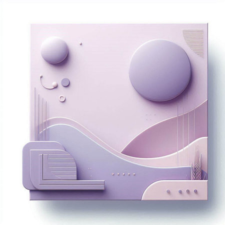 Abstract background with geometric shapes. 3d rendering. Computer digital drawing.