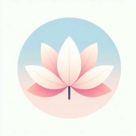 Beautiful lotus flower in watercolor style. Vector illustration.の写真素材