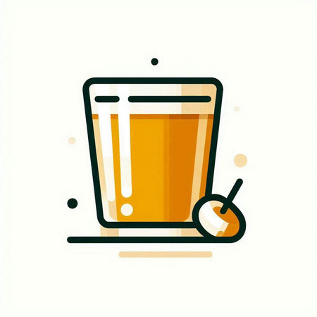 Cocktail glass icon, vector illustration. Flat design style.の写真素材