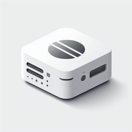 3D Illustration of a Device Isolated on a White Background