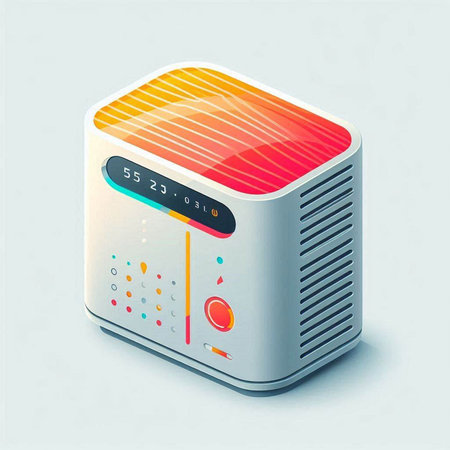 Vector illustration of a modern multi cooker isolated on a white background.の写真素材