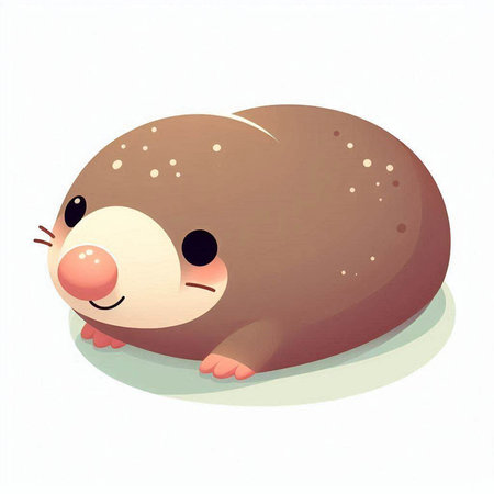 Cute hedgehog on a white background. Vector illustration for your design